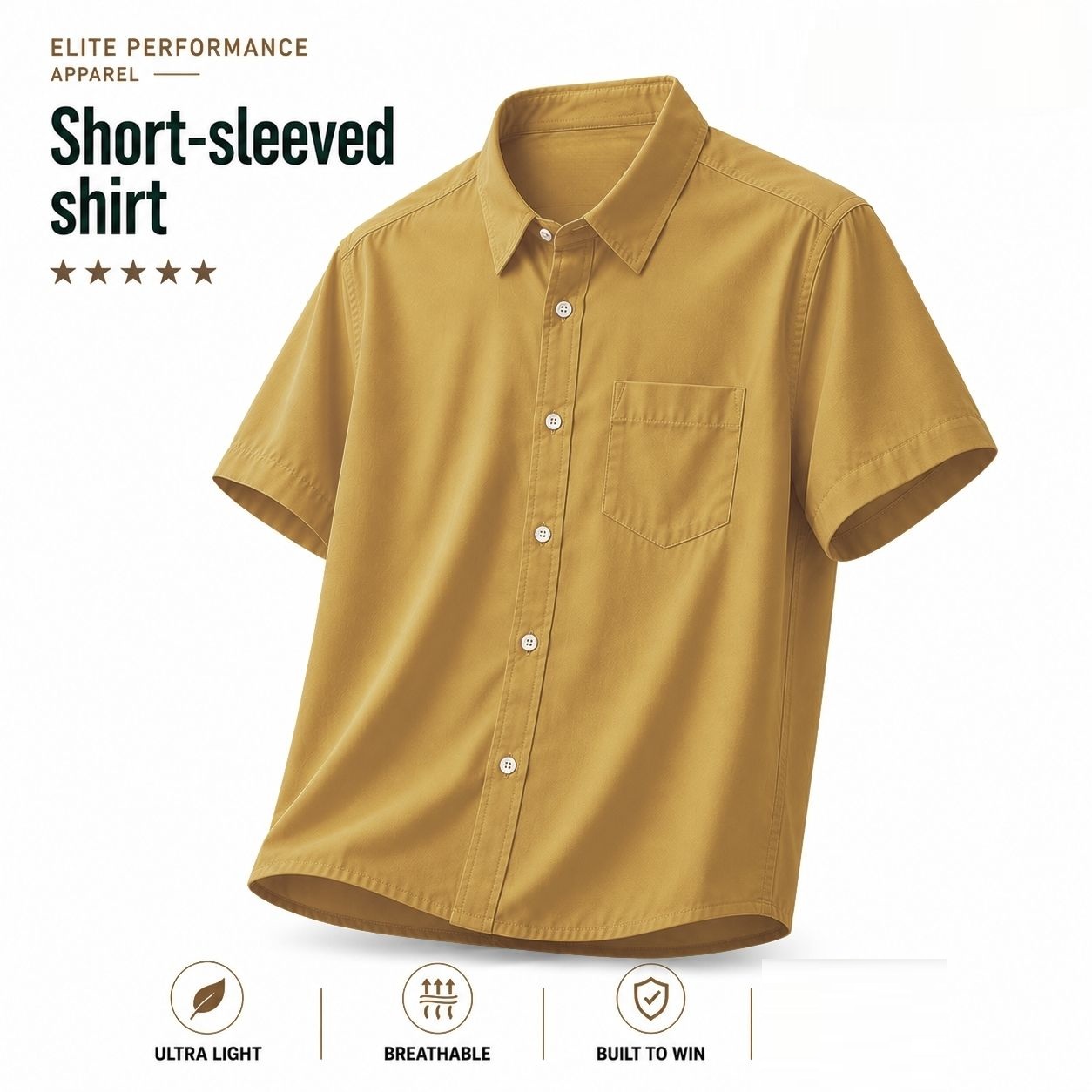 Premium Short Sleeve Cuban Collar Shirt
